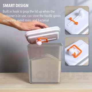 Baby Milk Powder Airtight Storage Container Reusable Food Storage Container With Scraper Bekas Kedap Udara Susu Bayi