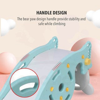 (New Design) 3 in 1 Playground Children Rocking Horse Slide For Kids & Detachable Chair Set