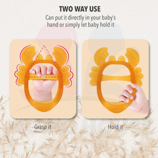 Premium Silicone Baby Teether Crab Design Food Grade Teether Anti-Biting Gloves