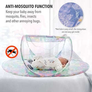 Folding Mosquito Net Infant Cushion Mattress Baby Bed Nets