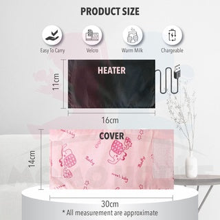 Baby Portable USB Milk Bottle Warmer Heater Storage Baby Nursing Heater Travel Insulation Thermostat