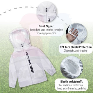 Kids Jacket Clothing Mask detachable Anti-droplet Dust-proof Protective Clothing Jacket Kanak-Kanak