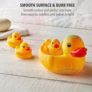 Baby Bath Duckie Family Bath Tub Toys Rubber Squeaky Float Duck