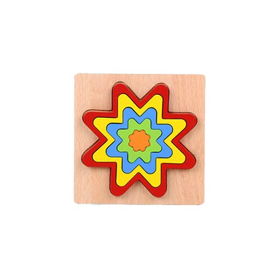 Wooden 3D Puzzle Jigsaw Wood Kids Baby Early Educational Learning Toys Extra Thick Wood Material
