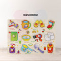 ðŸ”¥Hot itemðŸ”¥Wooden Educational Hand Grip Jigsaw Puzzle Kids & Baby Early Learning Knob Puzzle Toys