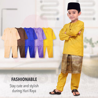 Momo House Baju Raya Budak Lelaki Kanak Kanak Baju Melayu Budak Teluk Belanga (BRB001)