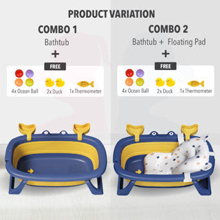 Foldable Baby Bathtub Crab Design Children Newborn Infant Kids Toilet Bath Tub Bath Barrel Basin Mandi Bayi Budak Kanak