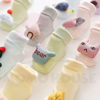 Newborn Sock Baby Cotton Cute 3D Sock Anti-Slip Baby Sock Stokin Bayi Comel 3D ( 3DSOCK )