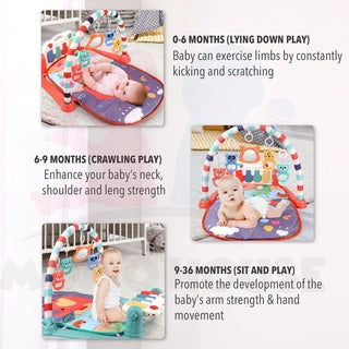 Baby Toys Colourful Musical Play Gym Playgym Play Mat Playmat - Rabbit