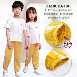 Jogger Pants Kids Cotton Long Sport Pants Seluar Sukan Seluar Panjang Budak Anti-Mosquito Tracksuit Budak Seluar Budak