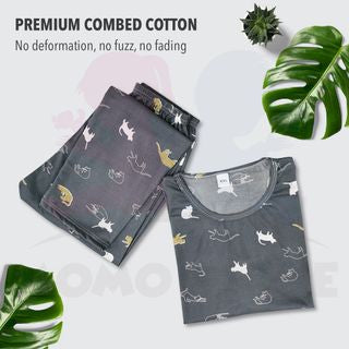 Baju Tidur Wanita Lengan Panjang Baju Tidur Perempuan Pajamas Women Cotton Pyjamas Women Sleepwear Pijamas Women (WP004)