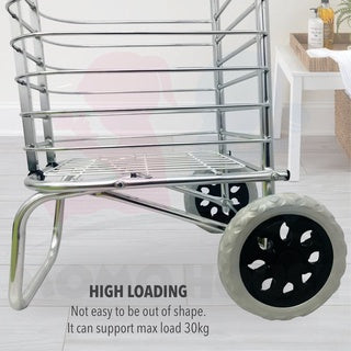 Anti Rust& Extra Large Shopping Cart Shopping Trolley Multifunctional Kereta Tolak Foldable Grocery Market Trolley