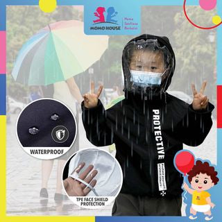 Kids Jacket Clothing Mask detachable Anti-droplet Dust-proof Protective Clothing Jacket Kanak-Kanak