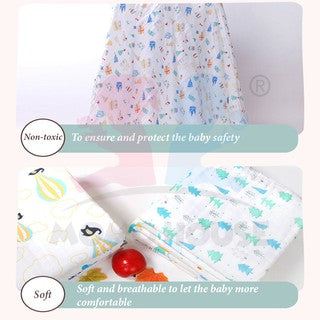 MOMO HOUSE Newborn Baby Muslin Swaddle Kain Bedung Soft Blanket Kain Selimut Napkin Lampin