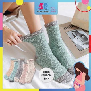 Maternity Socks Stoking Terapi Stoking Pantang Fluffy Sock Ibu Stokin Tebal Ibu Mengandung (MTS)