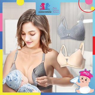 Women Nursing Maternity Breastfeeding Bra for MOMO & Real Bubee Breast Pump - Button Design