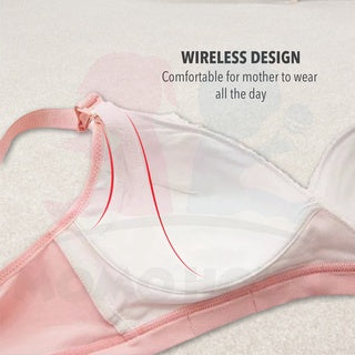 Wirefree Women Maternity Nursing Bra Breastfeeding Bras With Sponge Pad Pregnant Women Feeding Bra - Hook Design