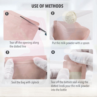 MOMO HOUSE Plastik Simpanan Susu Tepung Disposable Milk Powder Storage Bag Plastik Susu Tepung Milk Powder Bag