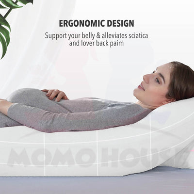 (New Design) U Shape Maternity Pillow Pregnant Side Bedding Full Cotton Pregnancy Pillow Nursing Pillow