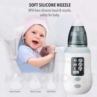 Premium Baby Electric Ear & Nasal Aspirator Ear Nose Cleaner With Display Penyedut Penghisap hingus baby bayi