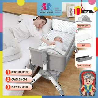 Foldable Bed Baby Cot Bed Katil Baby Bed Bedside Sleeping Basket Baby Cot Bedding Set Baby Crib Katil Baby Newborn