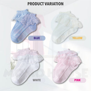 Baby Lace Socks Baby Girl Stokin Budak Perempuan Sarung Kaki Baby Socks Kids Socks Girl Stokin Kanak Kanak Perempuan