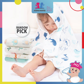 Swaddle Baby Blanket Kain Bedung Baby Muslin Swaddle Wrap Baby Kain Lampin Cotton Towel Baby Bedung Bayi (RANDOM)