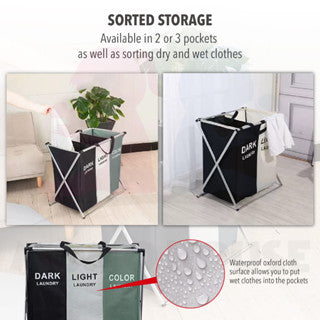 Foldable Laundry Basket Bag Laundry Besar Dirty Laundry Basket Large Cloth Basket Baju Kotor Dobi Bakul Pakaian Kotor洗衣篮