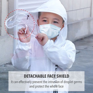 Kids Jacket Clothing Mask detachable Anti-droplet Dust-proof Protective Clothing Jacket Kanak-Kanak