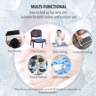 Baby Cooling Mat Cooling Pad For Body Ice Bag Car Cushion Pillow Cooling Gel Pad Bantal Sejuk Ice Pad Cool Mat