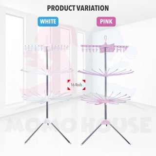 Baby Kids Cloth Holder Drying Rack 3 Tier Underwear Storage Wardrobe Towel Home Decor / Ampaian Baju Bayi Tingkat Hanger