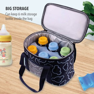 Foldable Cooler Bag For Breastmilk Storage Bag Bottle Feeding Breast Bump