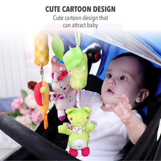 Baby Infant Toys Infant Stroller Bed Cot Crib Hanging Doll Teether Animal Rattles Toys