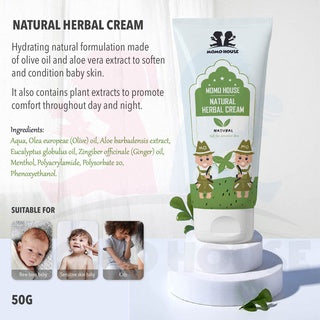 Momo House 50g Baby Cream Natural Herbal Cream Baby Cream Batuk Kahak Baby Krim Baby Lotion Baby Skincare