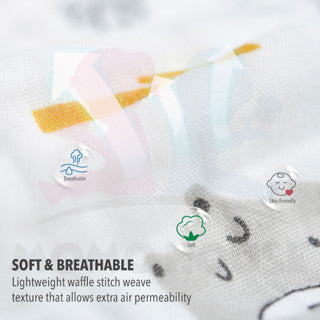 Swaddle Baby Blanket Kain Bedung Baby Muslin Swaddle Wrap Baby Kain Lampin Cotton Towel Baby Bedung Bayi (RANDOM)