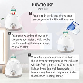 3in1 Electric Milk Bottle Food Warmer - Fit in Tommee Tippee MAM Bottle