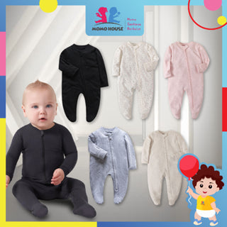 Newborn Romper Zipper Baby Pajamas Newborn Clothes Baby Sleepsuit Romper Baby Boy & Girl Long Sleeve Romper Jumpsuit