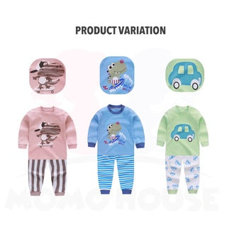 Newborn Pyjamas Baby Sleepsuit Long Sleeve Set Baju Tidur (BM003)