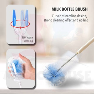 7 in 1 Baby Bottle Sponge Cleaning Tools Straw Brush Nipple Brush