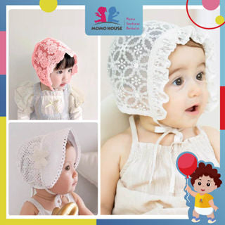 Lace Flower Baby Hat Girl Newborn Baby Cap Girl Newborn Baby Girl Hat Summer Topi Baby Girl Lace Hat Baby Summer Hat