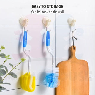 7 in 1 Baby Bottle Sponge Cleaning Tools Straw Brush Nipple Brush