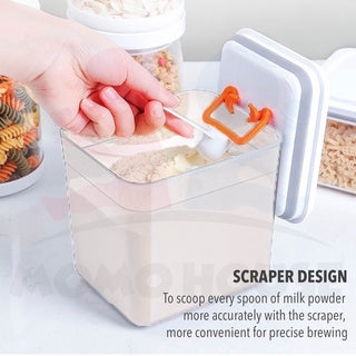 Baby Milk Powder Airtight Storage Container Reusable Food Storage Container With Scraper Bekas Kedap Udara Susu Bayi