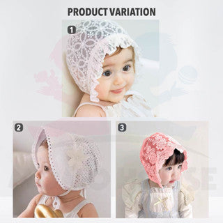 Lace Flower Baby Hat Girl Newborn Baby Cap Girl Newborn Baby Girl Hat Summer Topi Baby Girl Lace Hat Baby Summer Hat