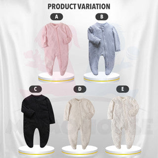 Newborn Romper Zipper Baby Pajamas Newborn Clothes Baby Sleepsuit Romper Baby Boy & Girl Long Sleeve Romper Jumpsuit