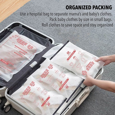 Momo House Ziplock Bag Hospital Bag For Baby Zipper Bag For Clothes Organizer Plastik Hospital Bersalin