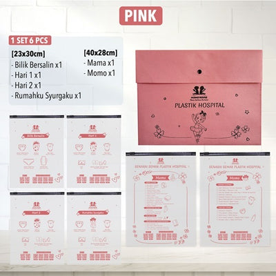 Momo House Ziplock Bag Hospital Bag For Baby Zipper Bag For Clothes Organizer Plastik Hospital Bersalin