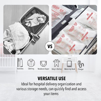 Momo House Ziplock Bag Hospital Bag For Baby Zipper Bag For Clothes Organizer Plastik Hospital Bersalin