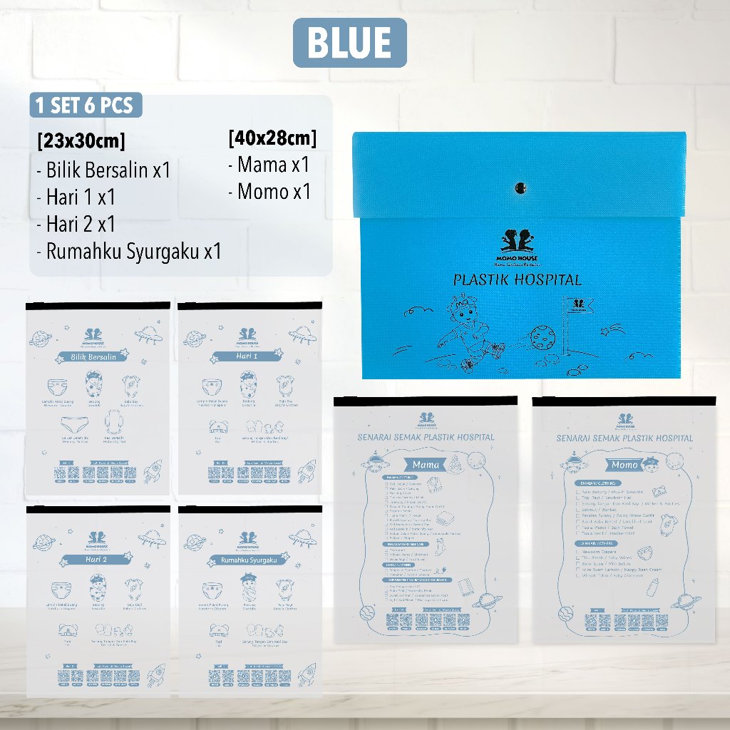 Momo House Ziplock Bag Hospital Bag For Baby Zipper Bag For Clothes Organizer Plastik Hospital Bersalin