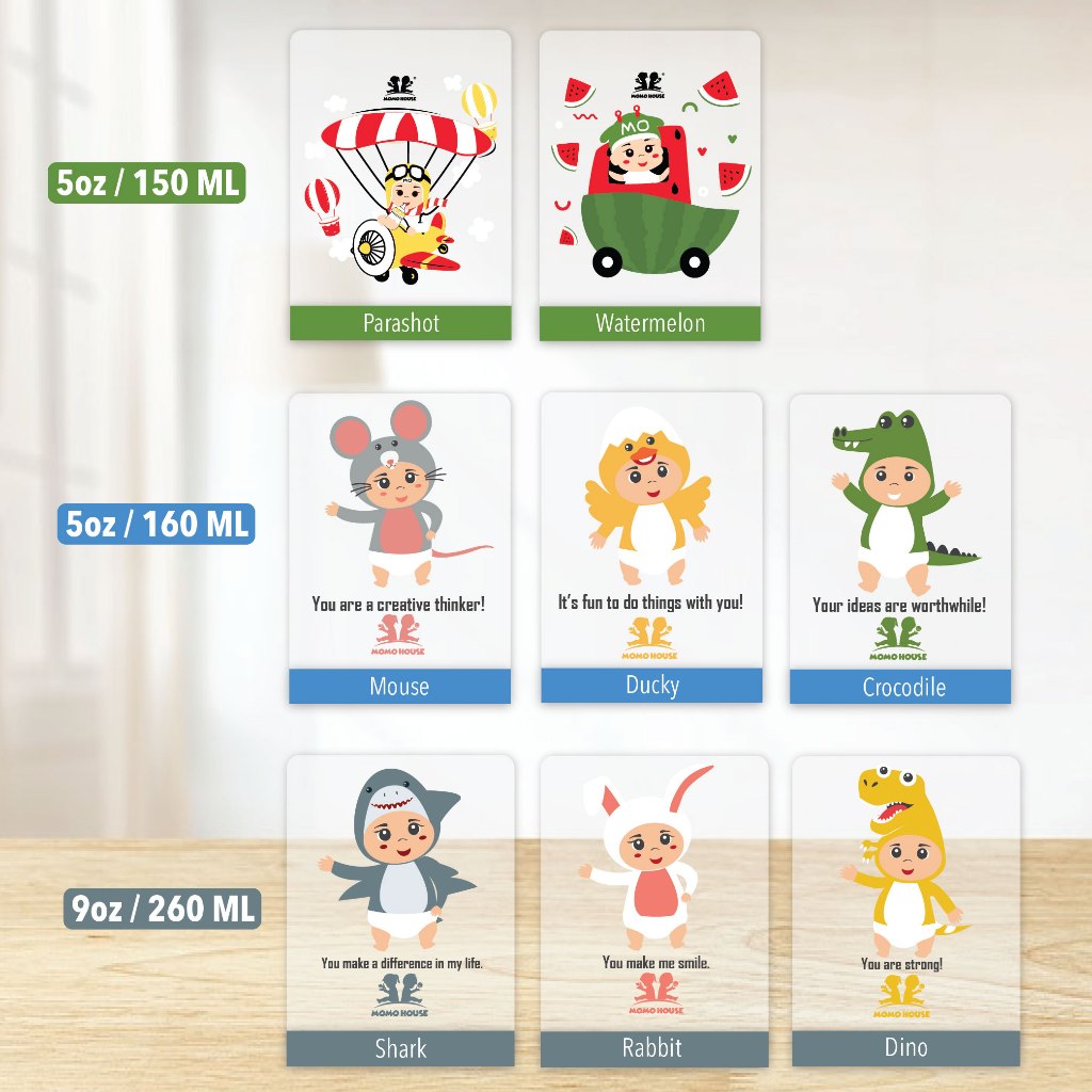 (Limited Edition) MOMO HOUSE PPSU Nursing Bottle Milk Bottle Wide Neck Milk Bottle PPSU Bottle Botol Susu Wide Neck