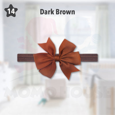 Baby Girls Nylon Hair Bows Elastic Headband Fashion Hair Accessories for Kids Infants Toddlers